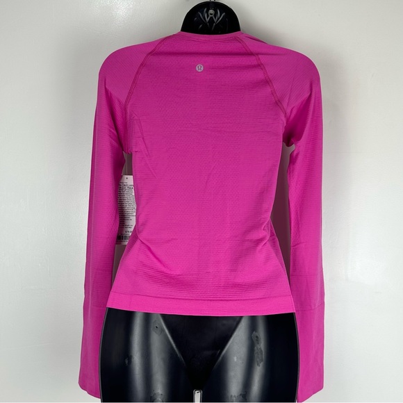 NWT Lululemon Sz 6 Swiftly Tech Long Sleeve 2.0 Race Length SONIC PINK Sold Out - Picture 7 of 10